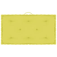 Cuscino per Pallet e Pavimento Verde Mela 73x40x7 cm in Cotone 324688