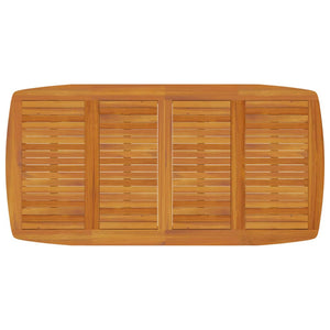 Set da Pranzo per Giardino 7 pz in Legno Massello di Acacia