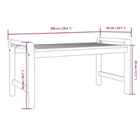 Set Mobili da Giardino 3pz con Cuscini Legno Massello di Acacia