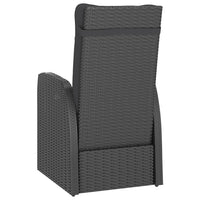 Set da Pranzo da Giardino 9 pz con Cuscini in Polyrattan Nero 3059342