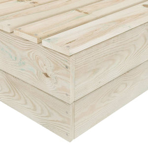 Divano Centrale Componibile su Pallet Legno di Abete Impregnato 315633