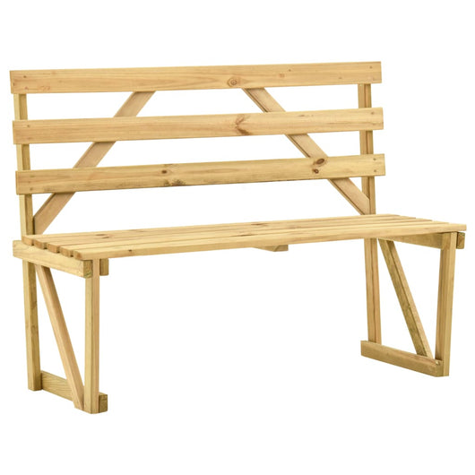 Panca da Giardino 120 cm in Legno di Pino Impregnato cod mxl 45931