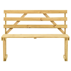 Panca da Giardino 120 cm in Legno di Pino Impregnato cod mxl 45931