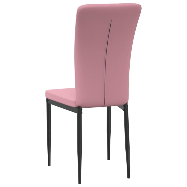 Sedie da Pranzo 4 pz Rosa in Velluto cod mxl 14089