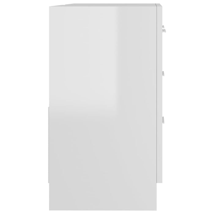 Mobile Sottolavabo Bianco Lucido 63x30x54 cm in Truciolato cod mxl 15397