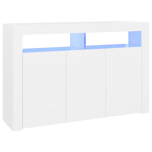 Credenza con Luci LED Bianca 115,5x30x75 cm cod mxl 13664