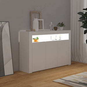 Credenza con Luci LED Bianca 115,5x30x75 cm cod mxl 13664