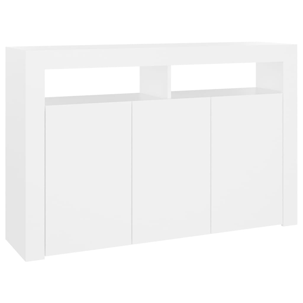 Credenza con Luci LED Bianca 115,5x30x75 cm cod mxl 13664