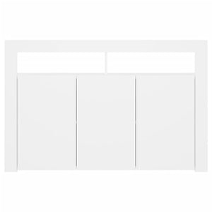 Credenza con Luci LED Bianca 115,5x30x75 cm cod mxl 13664