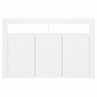 Credenza con Luci LED Bianca 115,5x30x75 cm 804337