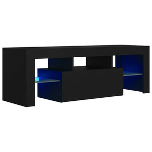 Mobile Porta TV con Luci LED Nero 120x35x40 cm 804347