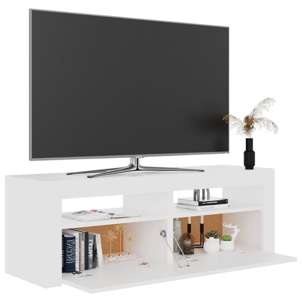 Mobile Porta TV con Luci LED Bianco 120x35x40 cm cod mxl 14162