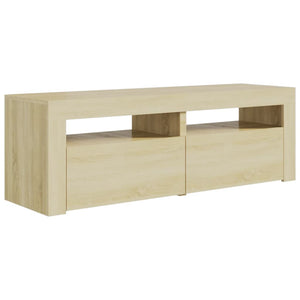 Mobile Porta TV con Luci LED Rovere Sonoma 120x35x40 cm cod mxl 11656