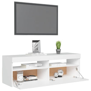 Mobile Porta TV con Luci LED Bianco 120x35x40 cm cod mxl 14122