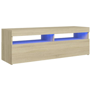 Mobile Porta TV con Luci LED Rovere Sonoma 120x35x40 cm cod mxl 34051