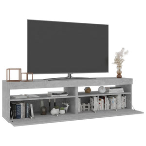 Mobili Porta TV con Luci LED 2 pz Grigio Cemento 75x35x40 cm cod mxl 17029