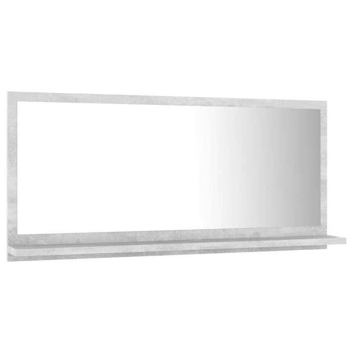 Specchio da Bagno Grigio 80x10,5x37 cm in Truciolato 804575