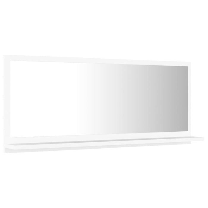 Specchio da Bagno Bianco 90x10,5x37 cm in Truciolato cod mxl 76633