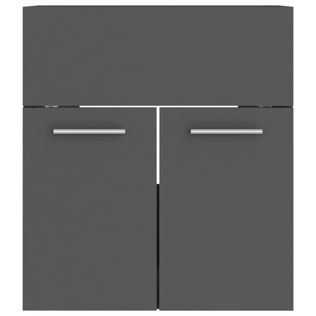 Mobile Sottolavabo Grigio 41x38,5x46 cm in Truciolato cod mxl 23950