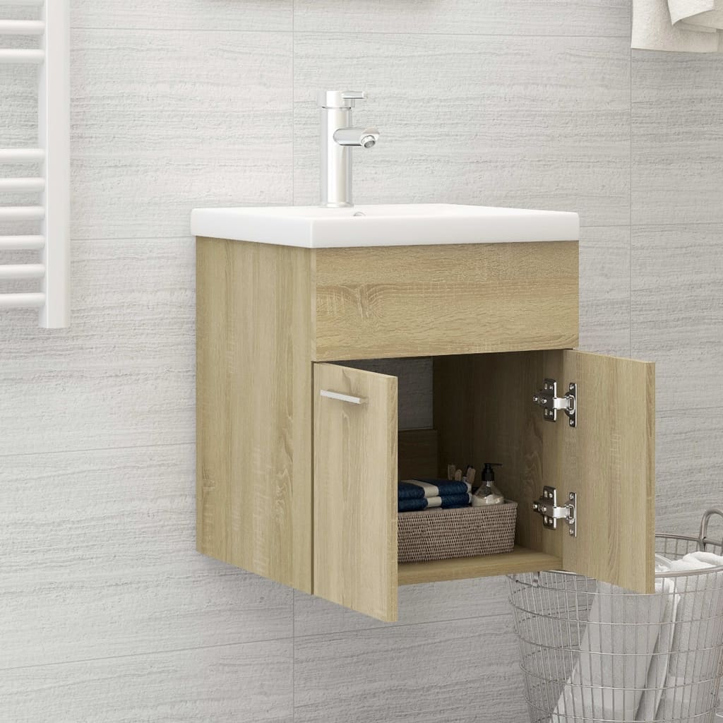 Mobile Sottolavabo Rovere Sonoma 41x38,5x46 cm in Truciolato