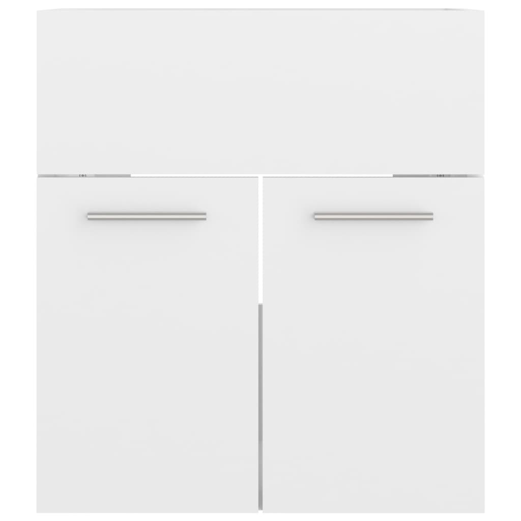 Mobile Sottolavabo Bianco Lucido 41x38,5x46 cm in Truciolato 804644