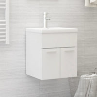 Mobile Sottolavabo Bianco Lucido 41x38,5x46 cm in Truciolato 804644