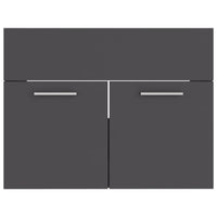 Mobile Sottolavabo Grigio 60x38,5x46 cm in Truciolato 804649