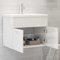 Mobile Sottolavabo Bianco Lucido 60x38,5x46 cm in Truciolato cod mxl 10142