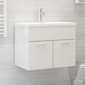 Mobile Sottolavabo Bianco Lucido 60x38,5x46 cm in Truciolato cod mxl 10142