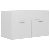 Mobile Sottolavabo Bianco Lucido 80x38,5x46 cm in Truciolato cod mxl 9381