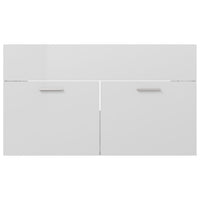 Mobile Sottolavabo Bianco Lucido 80x38,5x46 cm in Truciolato cod mxl 9381