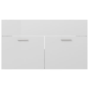 Mobile Sottolavabo Bianco Lucido 80x38,5x46 cm in Truciolato cod mxl 9381