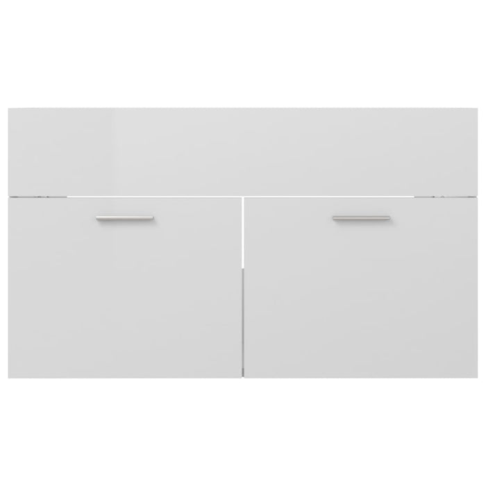 Mobile Sottolavabo Bianco Lucido 80x38,5x46 cm in Truciolato cod mxl 9381