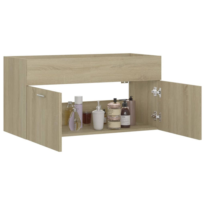 Mobile Sottolavabo Rovere Sonoma 90x38,5x46 cm in Truciolato