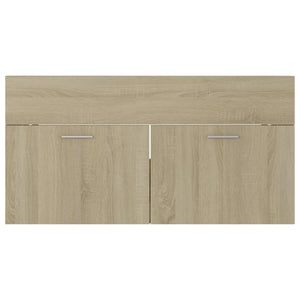 Mobile Sottolavabo Rovere Sonoma 90x38,5x46 cm in Truciolato