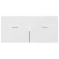 Mobile Sottolavabo Bianco e Rovere 100x38,5x46 cm in Truciolato cod mxl 24662