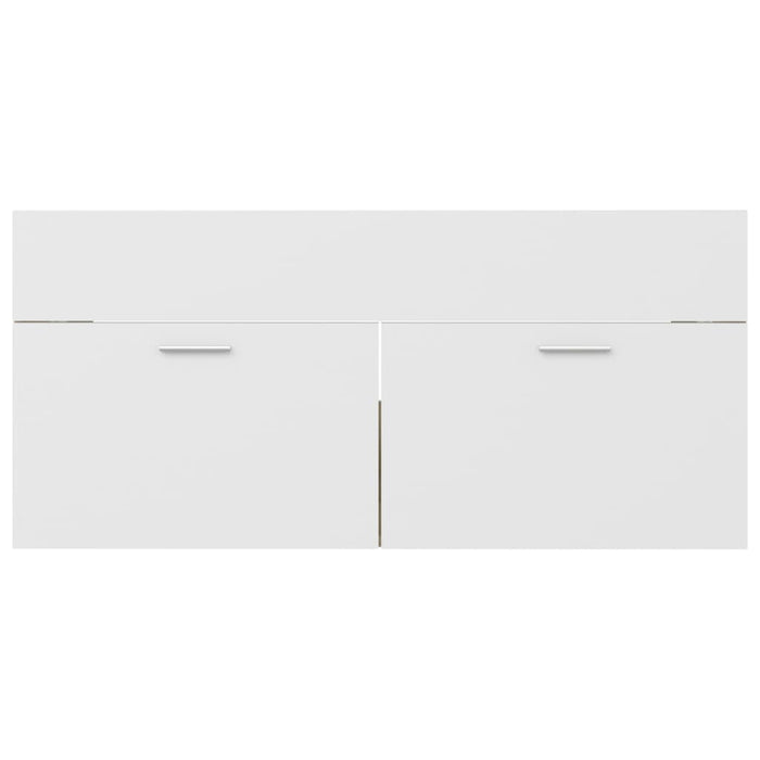 Mobile Sottolavabo Bianco e Rovere 100x38,5x46 cm in Truciolato cod mxl 24662