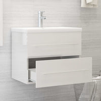 Mobile Sottolavabo Bianco Lucido 60x38,5x48 cm in Truciolato cod 12373