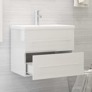 Mobile Sottolavabo Bianco Lucido 60x38,5x48 cm in Truciolato cod 12373