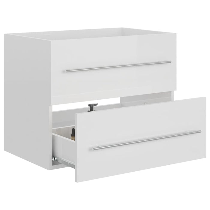 Mobile Sottolavabo Bianco Lucido 60x38,5x48 cm in Truciolato cod 12373