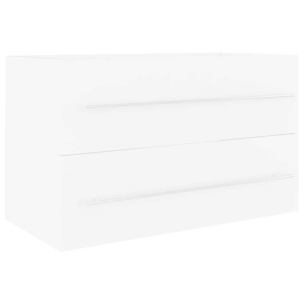 Mobile Sottolavabo Bianco 80x38,5x48 cm in Truciolato cod 9026