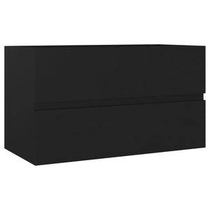 Mobile Sottolavabo Nero 80x38,5x45 cm in Truciolato cod mxl 15421