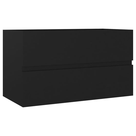 Mobile Sottolavabo Nero 80x38,5x45 cm in Truciolato cod mxl 15421