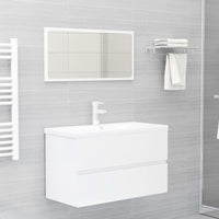 Mobile Sottolavabo Bianco Lucido 80x38,5x45 cm in Truciolato cod mxl 15412