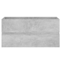 Mobile Sottolavabo Grigio Cemento 90x38,5x45 cm in Truciolato