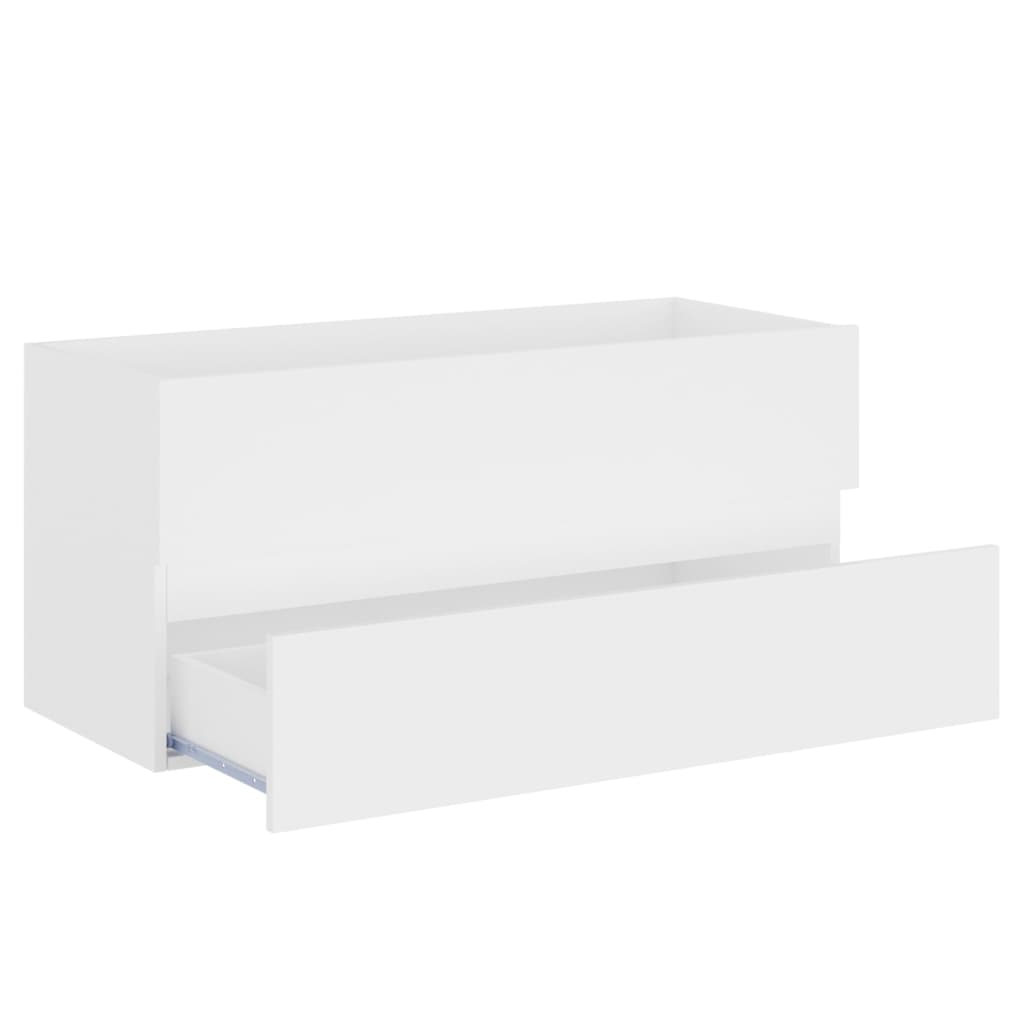 Mobile Sottolavabo Bianco 100x38,5x45 cm in Truciolato cod mxl 48432