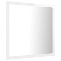 Specchio da Bagno LED Bianco Lucido 40x8,5x37 cm in Truciolato cod mxl 65418