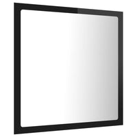 Specchio da Bagno LED Nero Lucido 40x8,5x37 cm in Truciolato cod mxl 60543