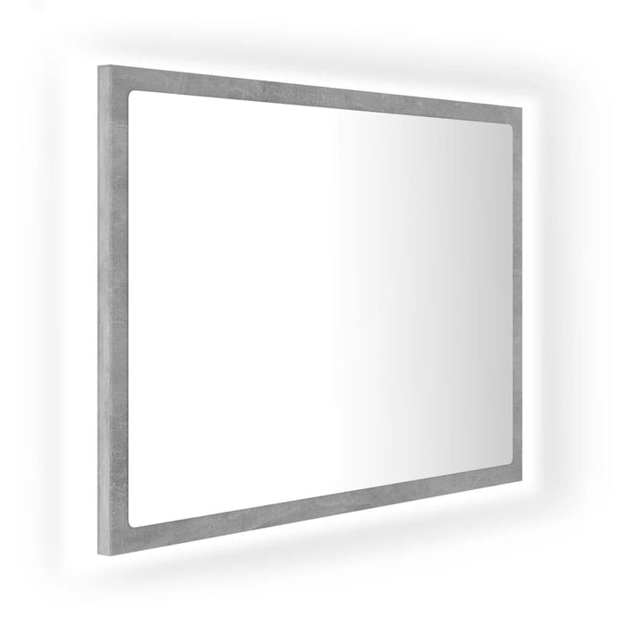 Specchio da Bagno a LED Grigio 60x8,5x37 cm in Acrilicocod mxl 120903