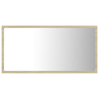 Specchio da Bagno LED Rovere Sonoma 80x8,5x37 cm in Truciolato cod mxl 72414